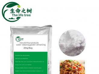 Agent d'humidification et de renforcement pour produits à base de riz et de farine